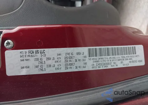 2019 Dodge Grand Caravan Gt from USA, damaged, VIN 2C4RDGEG9KR689197